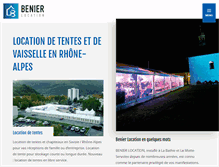 Tablet Screenshot of benier-location.fr